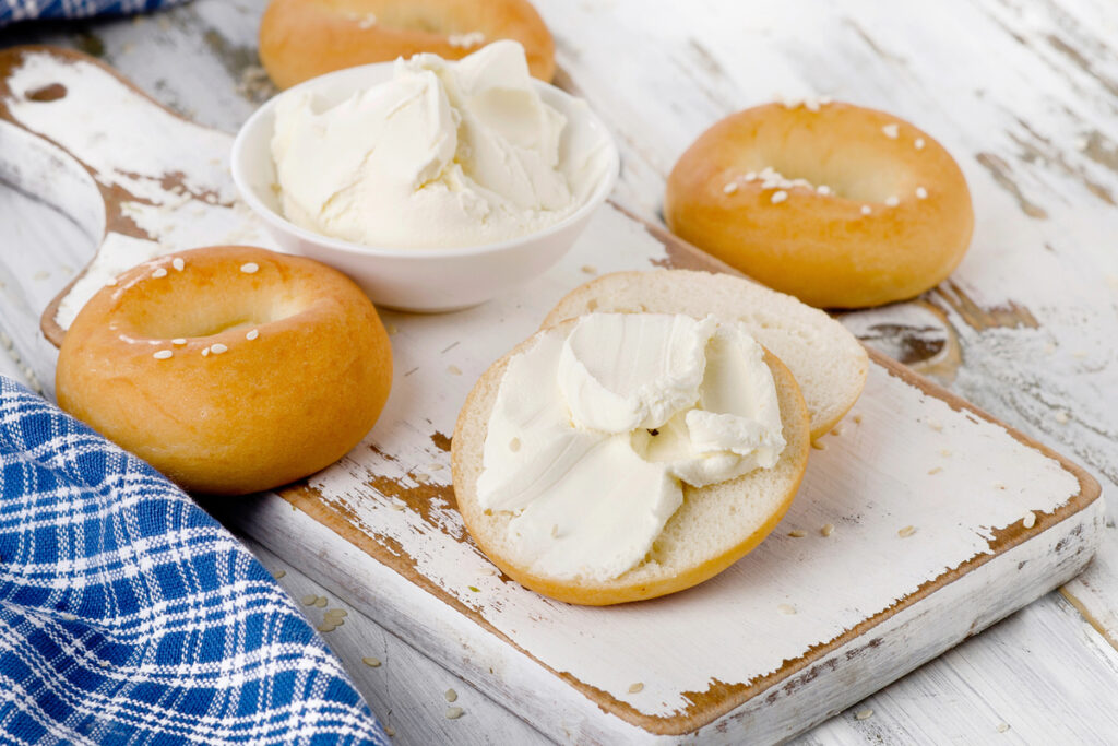 Bagels with Cream Cheese