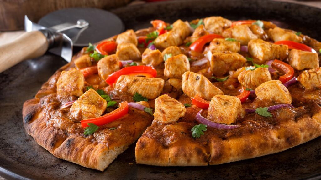 Butter Chicken Pizza