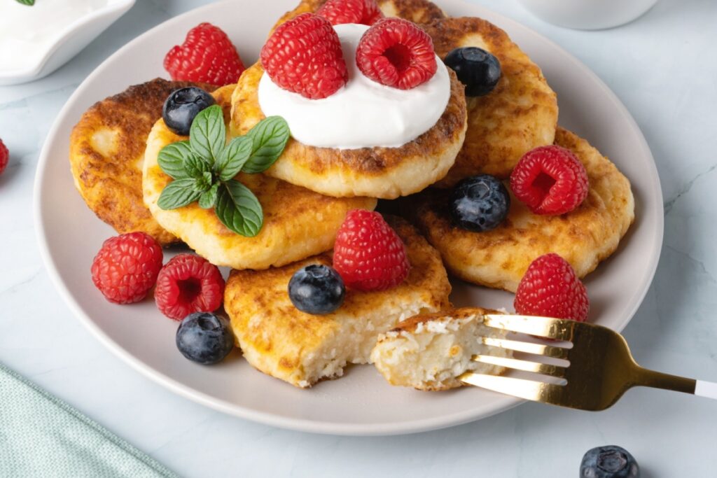 Cottage cheese pancakes 