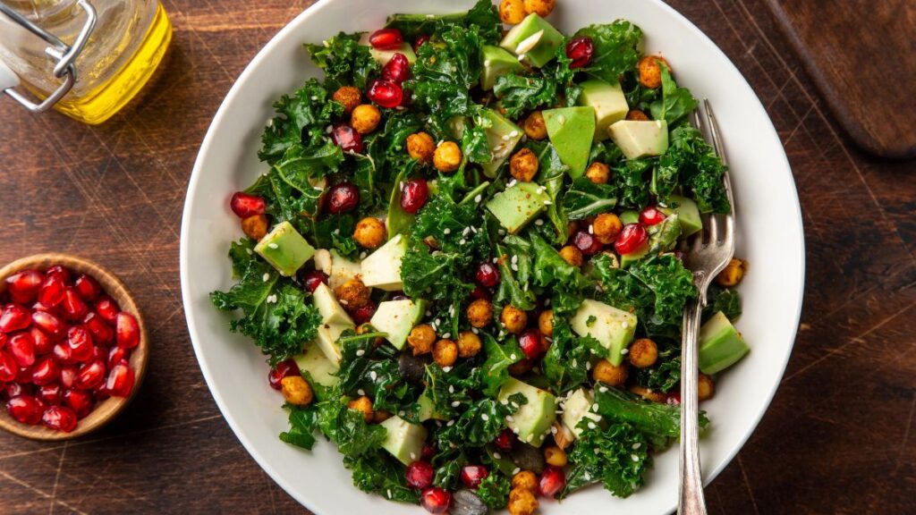 Kale and Pomegranate Salad