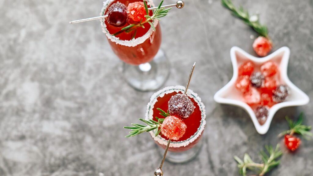 Pomegranate Gin Fizz