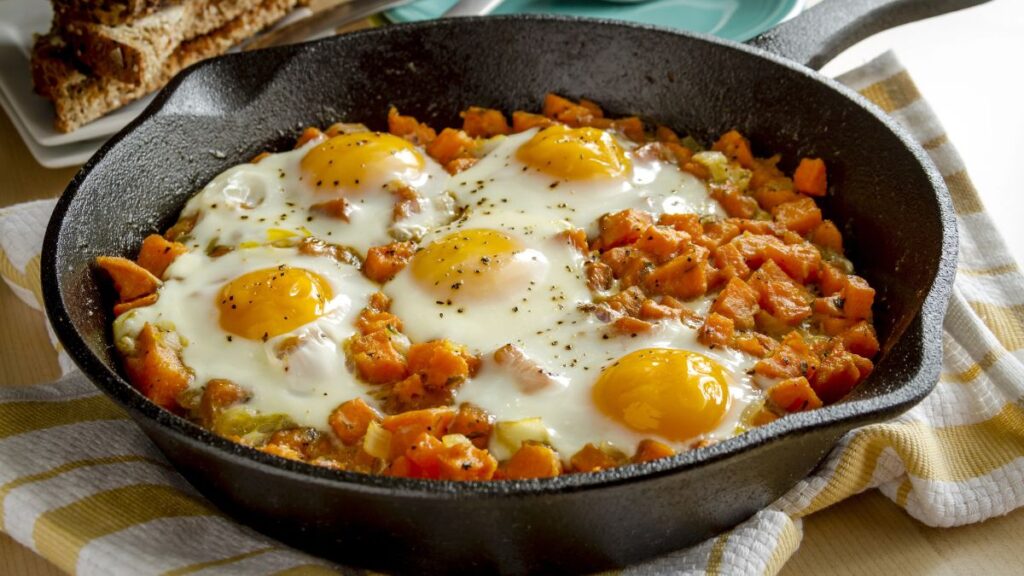 sweet Potato and Egg Hash