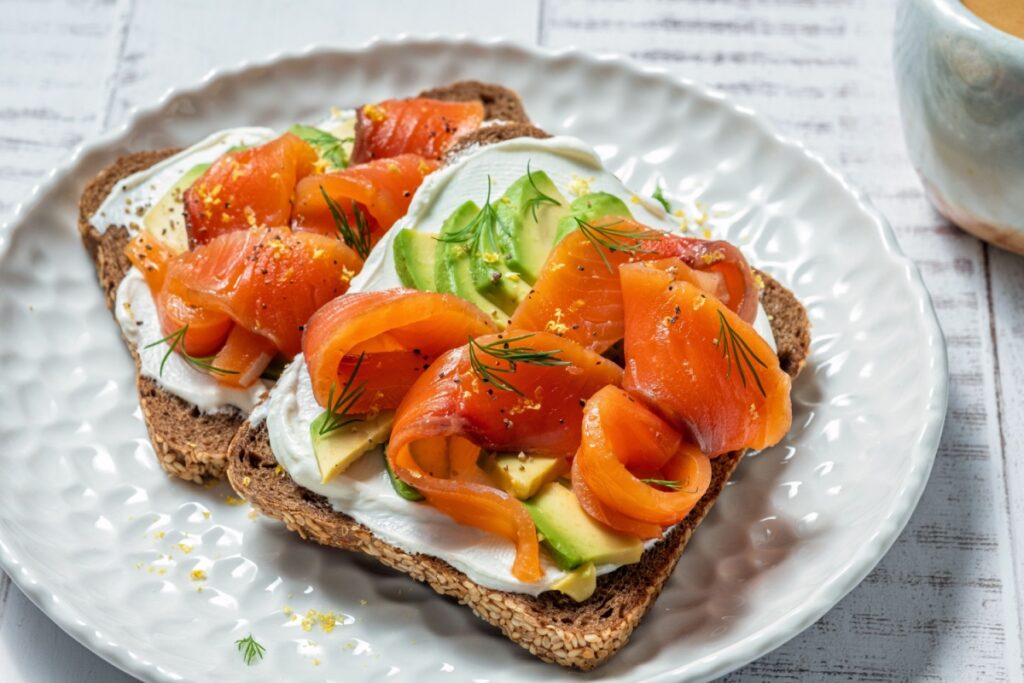 Smoked Salmon and Avocado on Toast