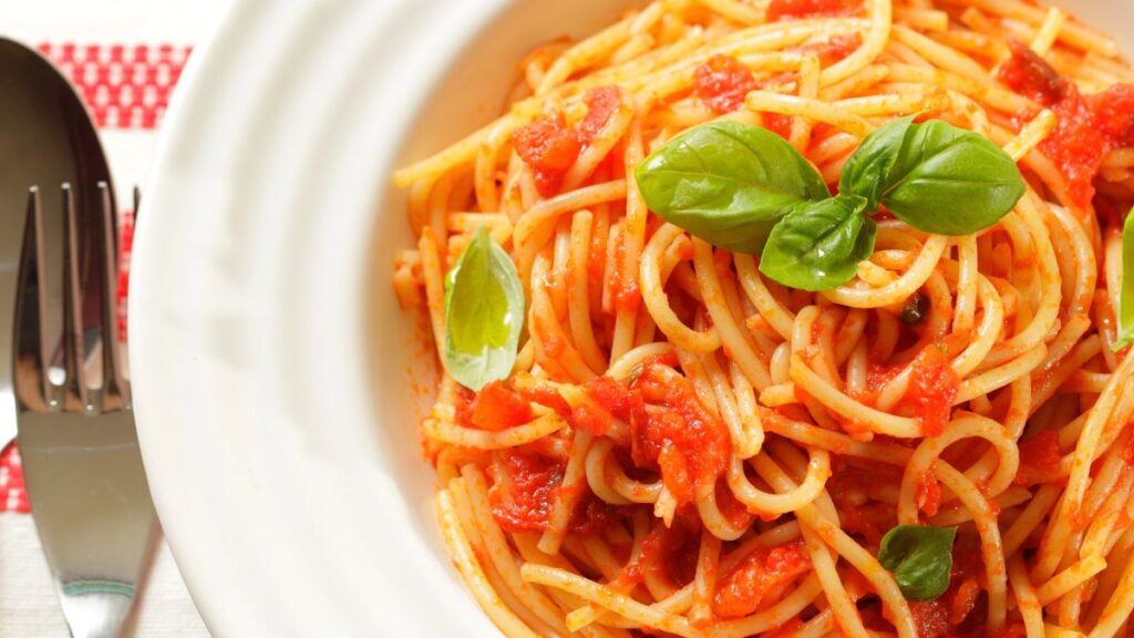 Spaghetti with Marinara Sauce