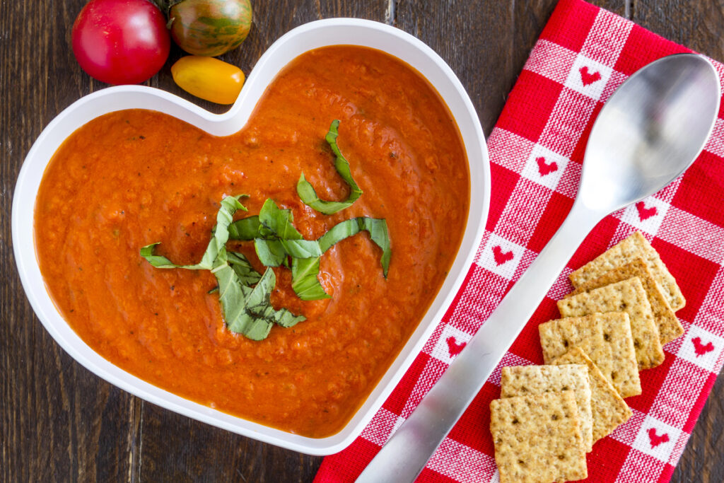 Tomato Soup and Crackers