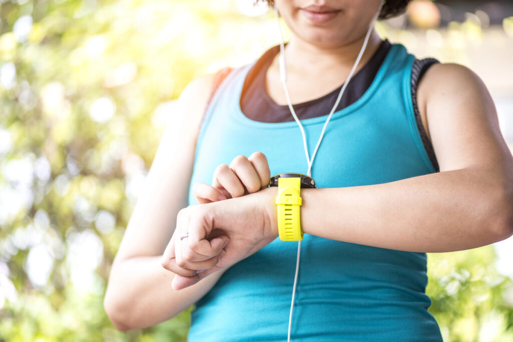 Women Checking Smart Watch