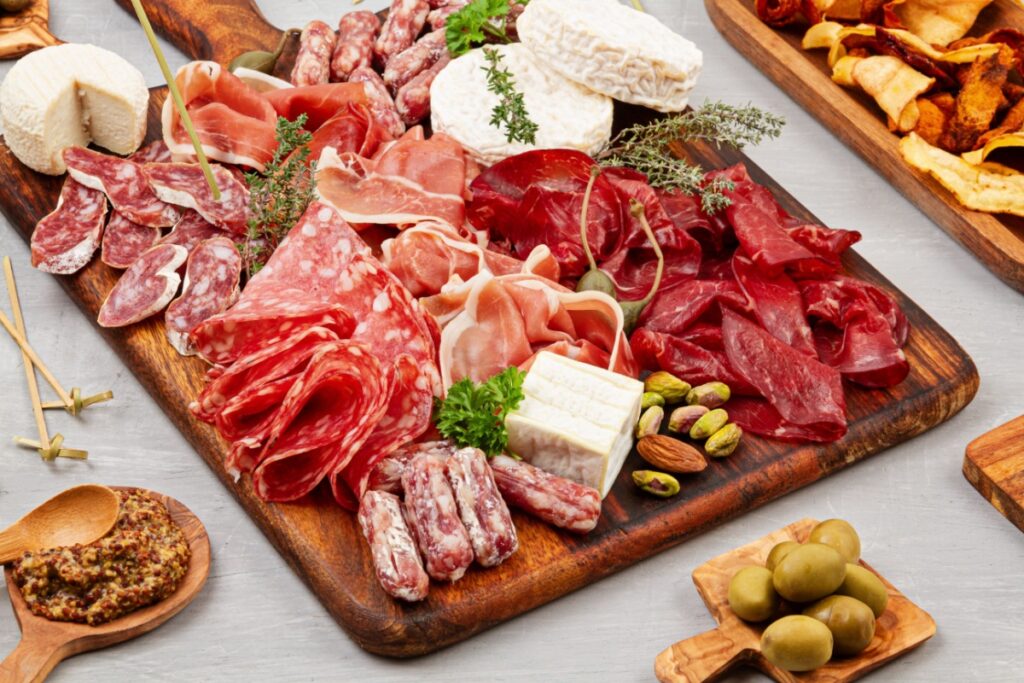 antipasti charcuterie meats and cheese