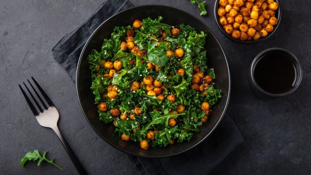 chickpea kale salad