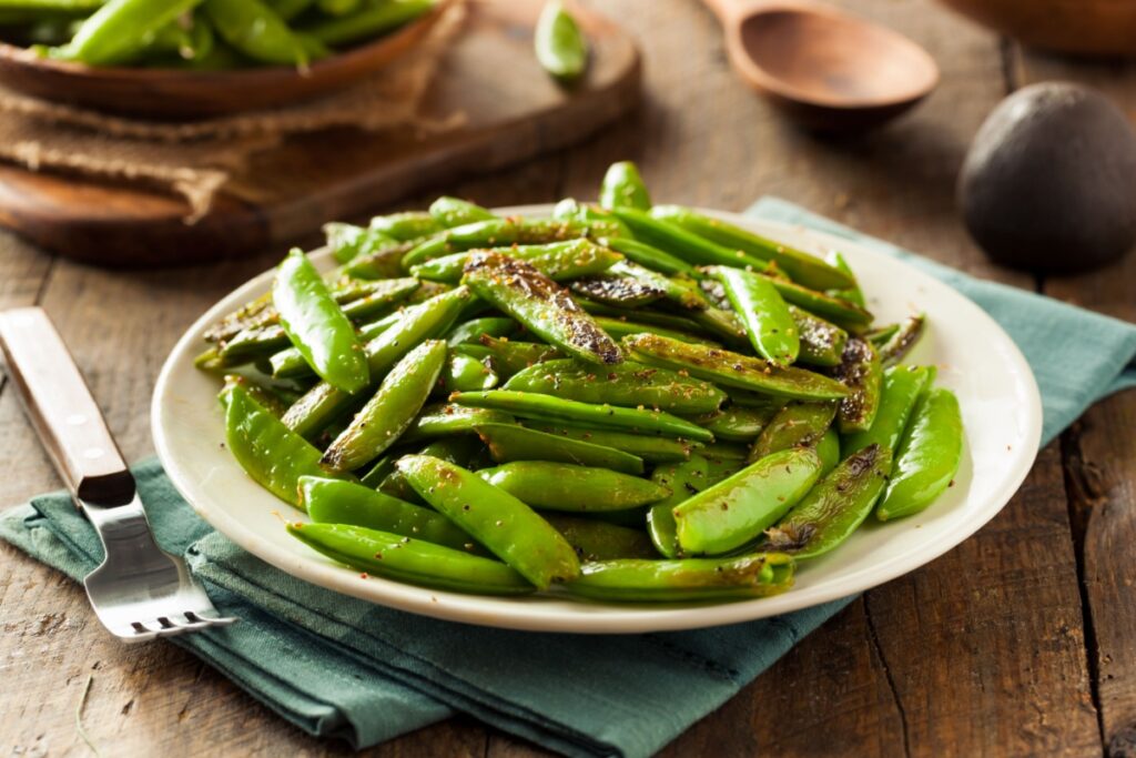 cooked Sauteed Sugar Snap Peas