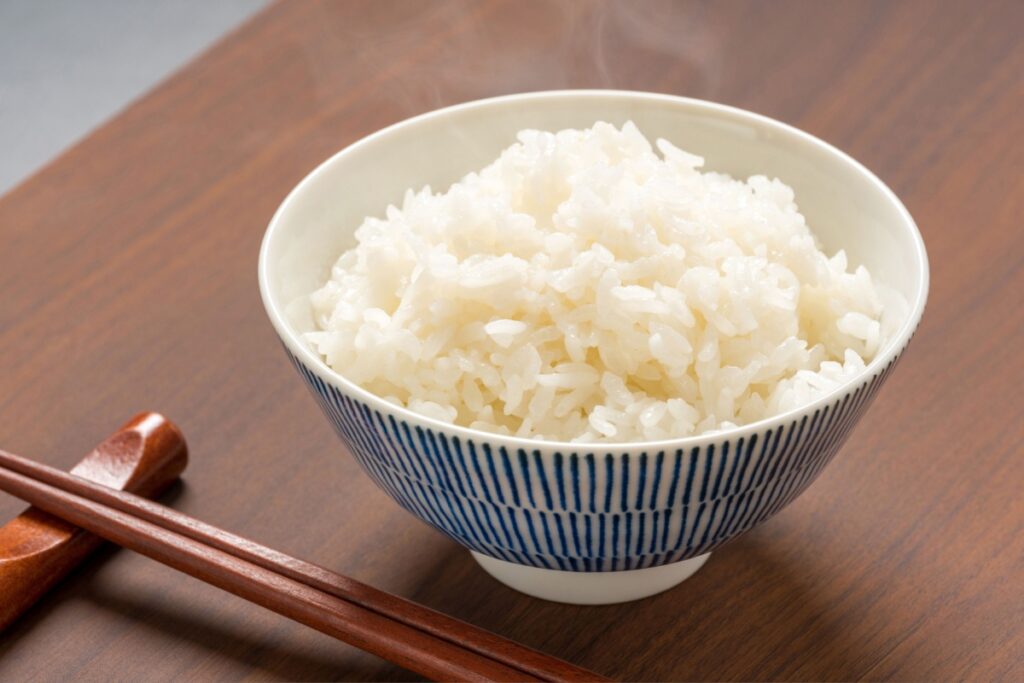 cooked rice in a bowl