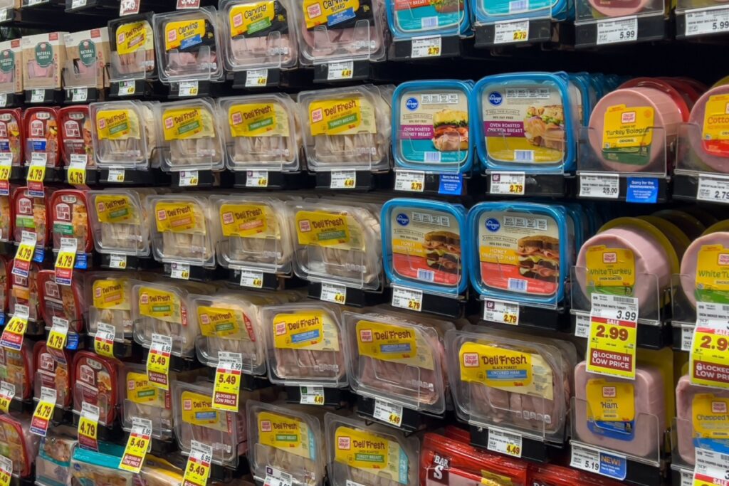 packaged prepared deli meat