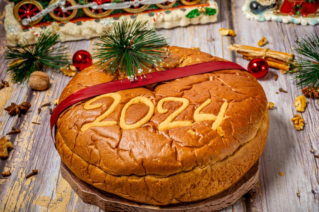 Baking Coins in Greek Vasilopita