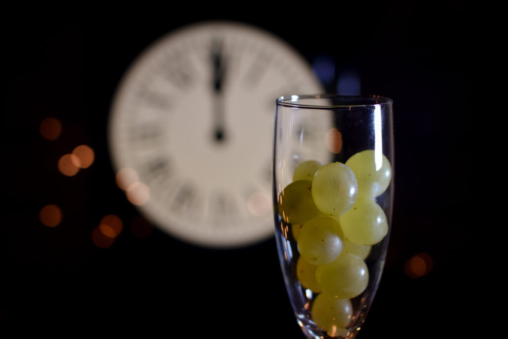 Eating Grapes at Midnight in Spain