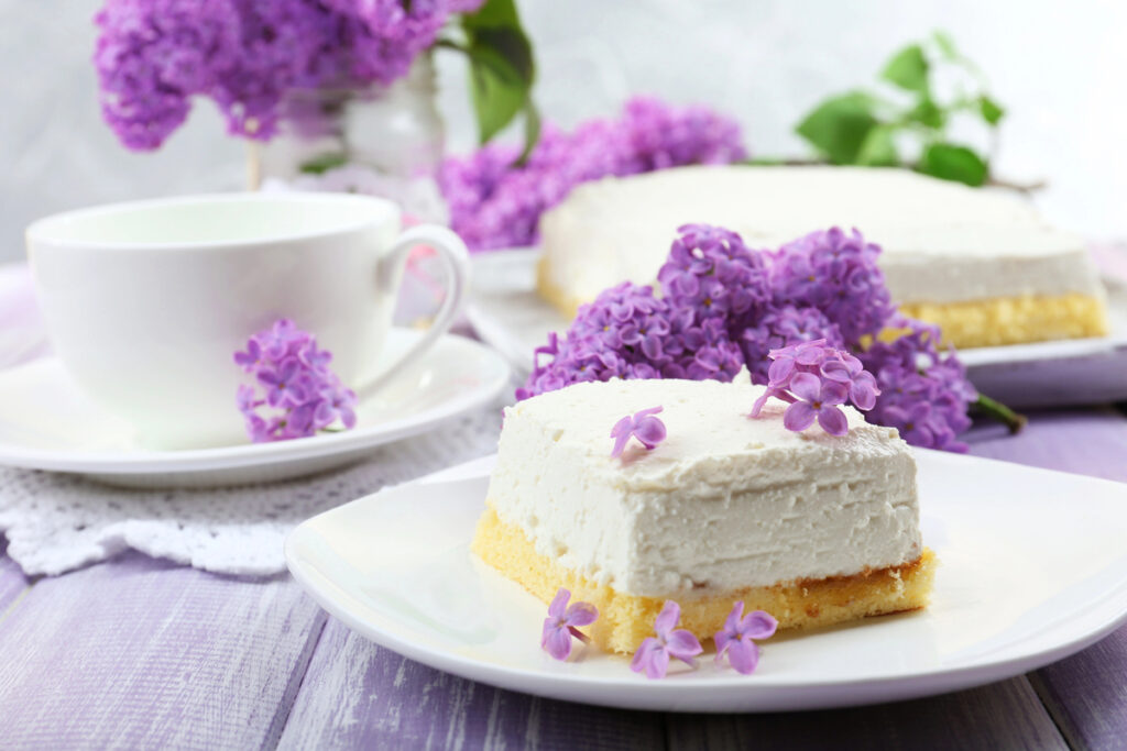 Edible Flower Desserts