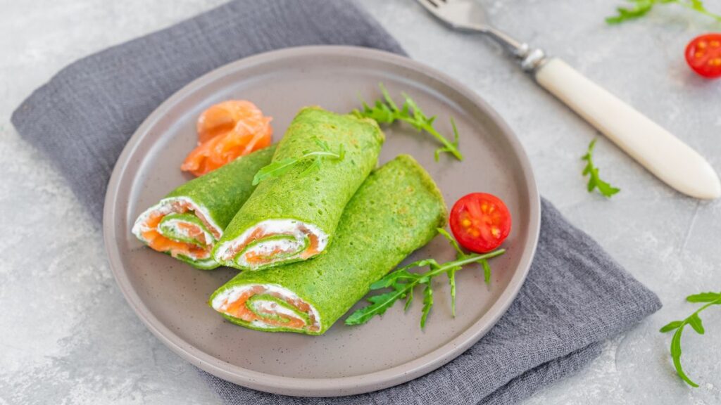 Matcha Pancake Burritos